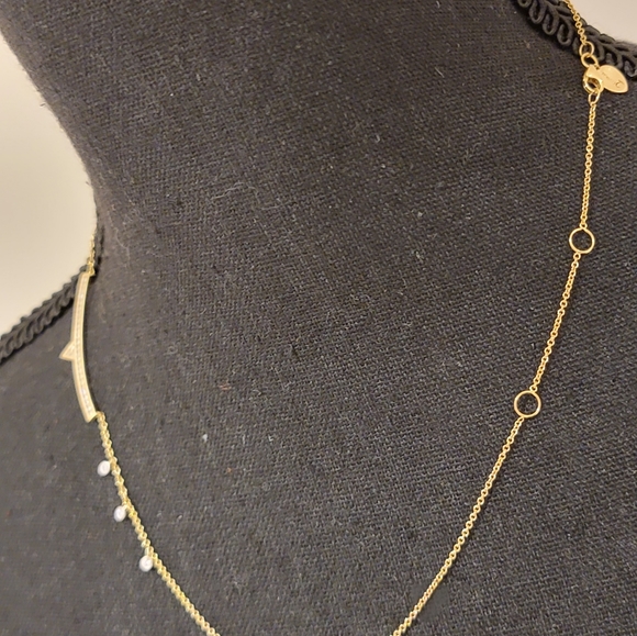 Meira t 14k YELLOW GOLD DIAMOND NECKLACE ๐ ๐ 18" - Picture 12 of 12